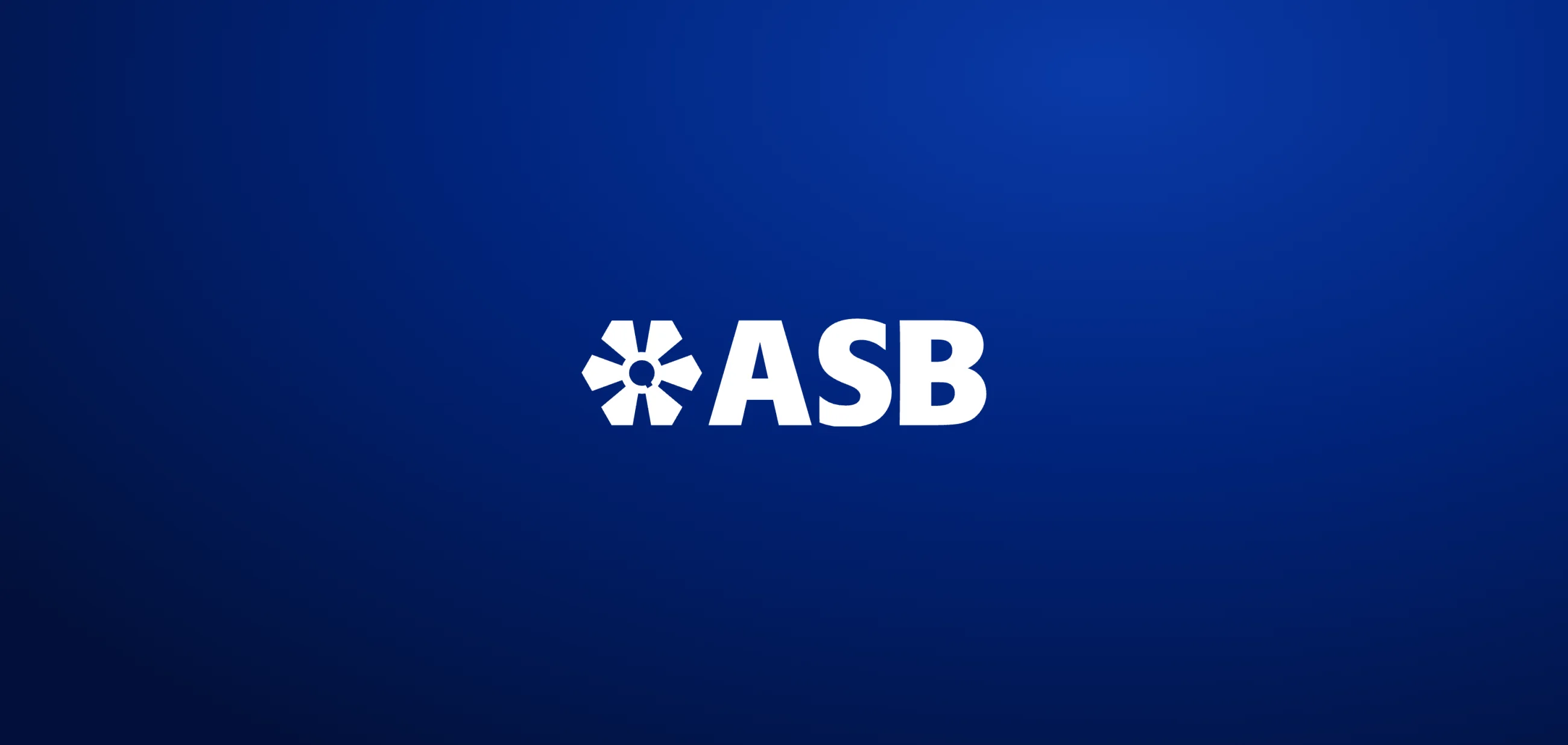 The ASB logo on navy