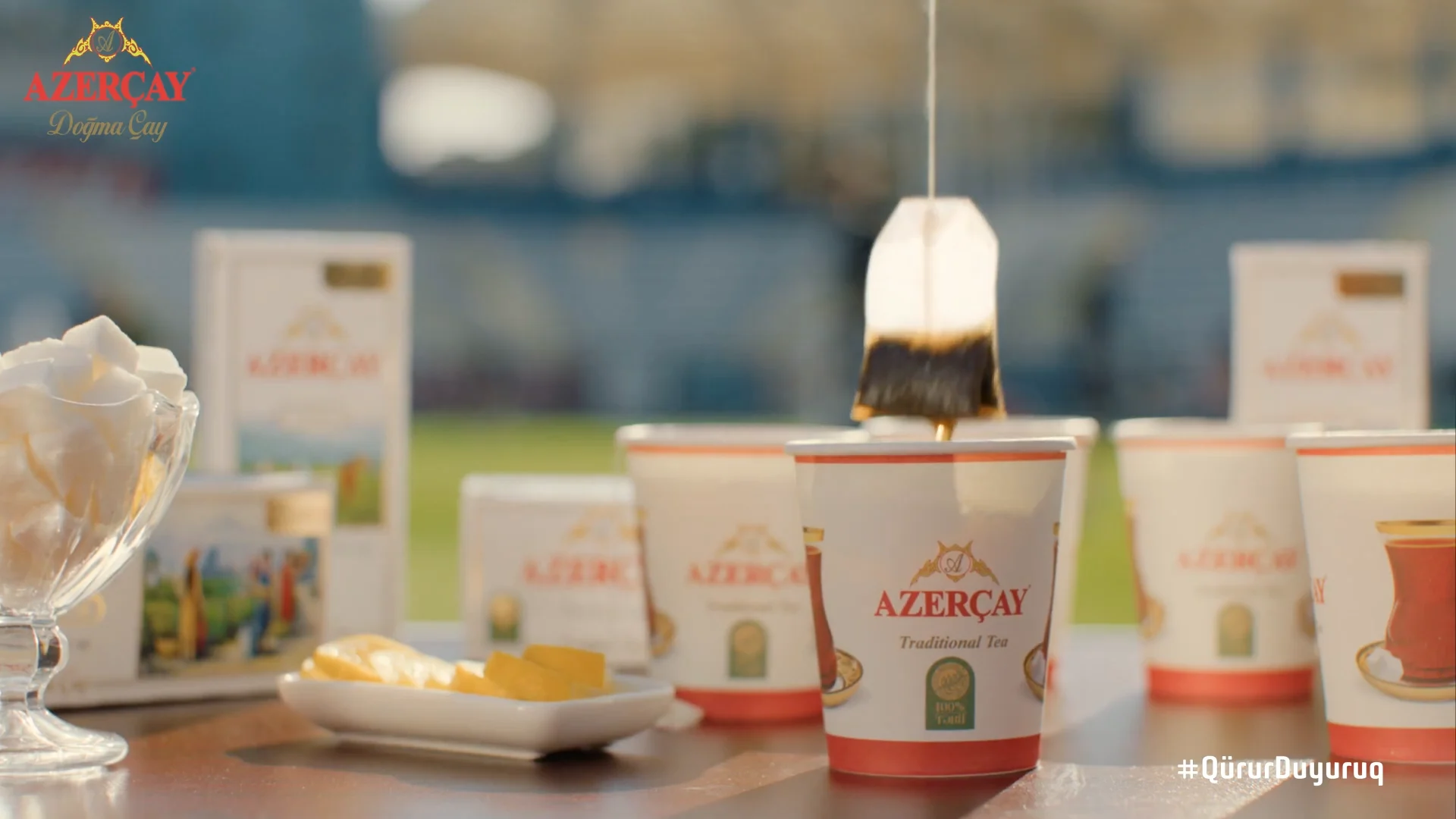 A frame from the Azerçay film