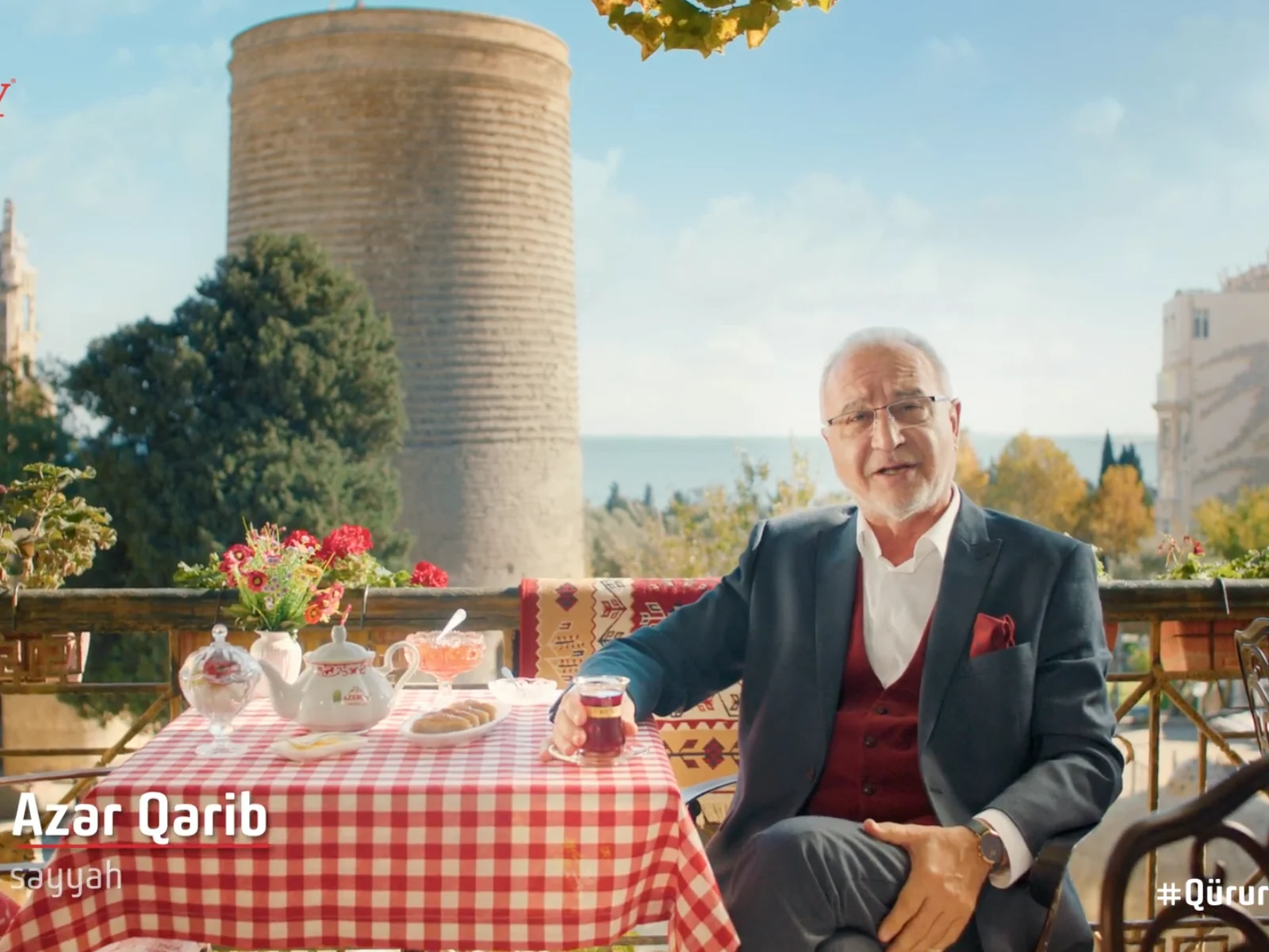 A frame from the Azerçay film